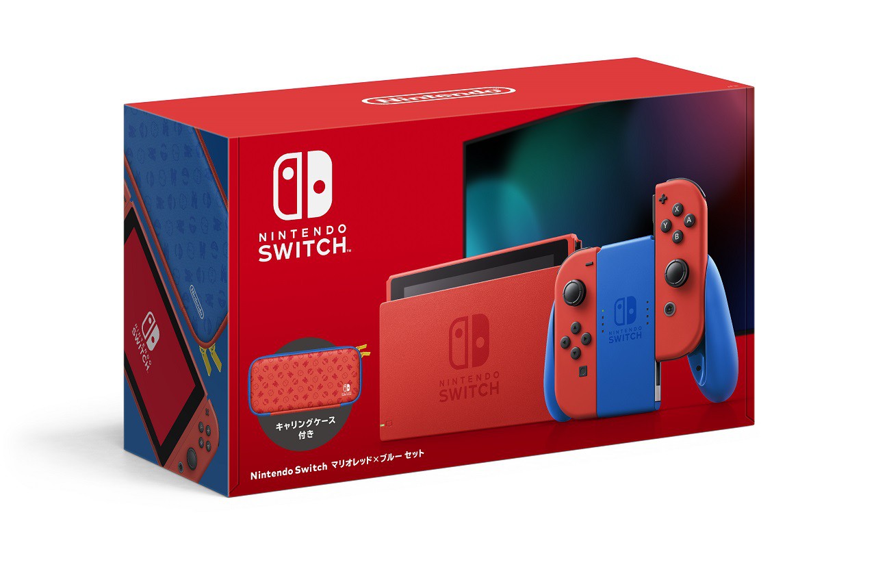 Nintendo Switch マリオレッド×ブルー セット」が2月12日に発売決定。 特別デザインのキャリングケースも付属。  トピックス   Nintendo