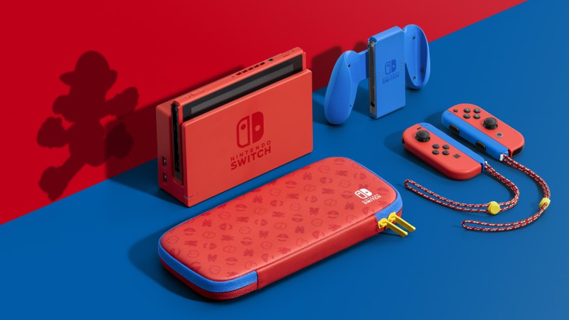 激安販促品 Nintendo マリオレッド×ブルー　ニンテンドースイッチ Switch 家庭用ゲーム本体