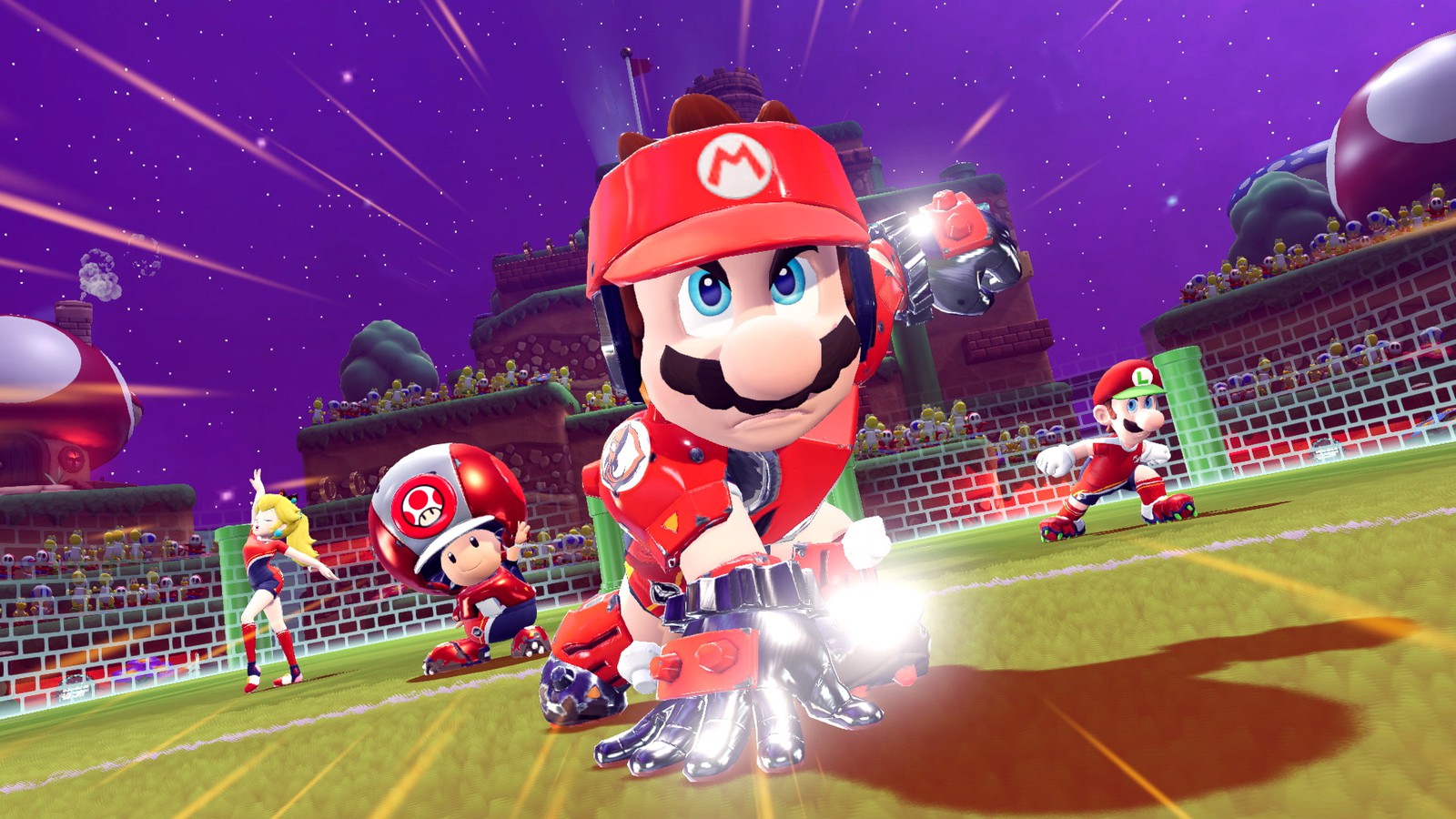 格闘技」×「サッカー」ルール無用の新スポーツ「ストライク」が開幕。Nintendo Switch『マリオストライカーズ バトルリーグ』6月10日発売決定。  | トピックス | Nintendo